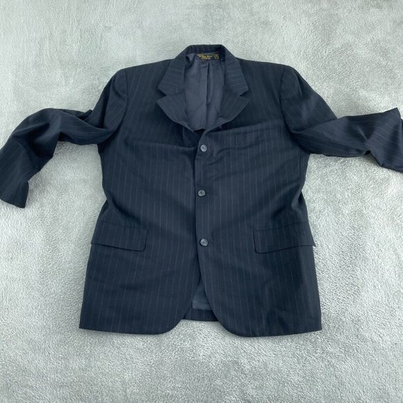 Brooks Brothers Golden Fleece Mens Pinstripe Wool Suit Jacket 44R  USA 4966 - Picture 2 of 10